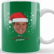 Baskı Dükkanı David Hasselhoff Have A Hofftastic Christmas Kupa Bardak