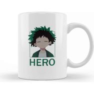 Baskı Dükkanı Deku Hero Beyaz Porselen Kupa Bardak