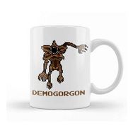 Baskı Dükkanı Demogorgon Pixel Character Beyaz Porselen Kupa Bardak
