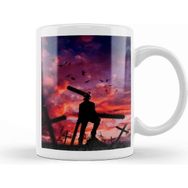 Baskı Dükkanı Denji Chainsaw Man Beyaz 330 ml Porselen Kupa Bardak
