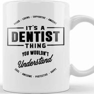 Baskı Dükkanı Dentist Beyaz Porselen Kupa Bardak