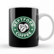 Baskı Dükkanı Deptford Coffee Starbucks Beyaz Porselen Kupa Bardak