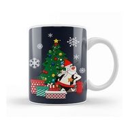 Baskı Dükkanı Deputy Dawg Around The Christmas Tree Beyaz Porselen Kupa Bardak