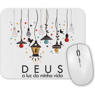 Baskı Dükkanı Deus Minha Luz Mouse Pad