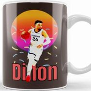 Baskı Dükkanı Dillon Brooks Dillon Brooks Vintage Art Legend Basketball Gift Kupa Bardak