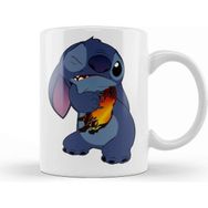 Baskı Dükkanı Disney The Power Of Stitch Beyaz Porselen Kupa Bardak