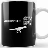 Baskı Dükkanı Distanceraptor Divided By Timeraptor Velociraptor Beyaz Porselen Kupa Bardak