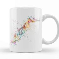 Baskı Dükkanı Dna Molecule Beyaz Porselen Kupa Bardak