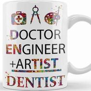 Baskı Dükkanı Doctor Engineer Artist Dentist 024 Kupa Bardak