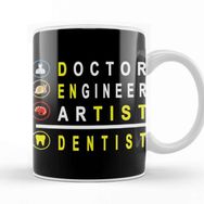 Baskı Dükkanı Doctor Engineer Artist Dentist 026 Kupa Bardak