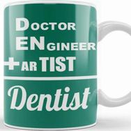 Baskı Dükkanı Doctor Engineer Artist Dentist 036 Kupa Bardak