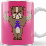 Baskı Dükkanı Dog Crohn's & Colıtıs Awareness Warrior Kupa Bardak