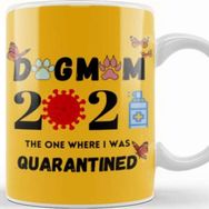 Baskı Dükkanı Dog Mom Gift For Mother Day Dog Mom Guarantıned 2021 Kupa Bardak