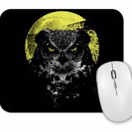 Baskı Dükkanı Dolunay Baykuş Korku Baykuş Mouse Pad
