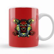 Baskı Dükkanı Doomguy Knee Deep Fists Of The Revenant Beyaz 330 ml Porselen Kupa Bardak