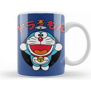 Baskı Dükkanı Doraemon Face Beyaz 330 ml Porselen Kupa Bardak