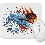 Baskı Dükkanı Dota 2 Jakiro Fire And Ice Mouse Pad