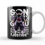 Baskı Dükkanı Dragon Ball Super Black Goku Porselen Beyaz Kupa Bardak