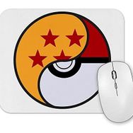 Baskı Dükkanı Dragon Ball x Pokemon Mouse Pad