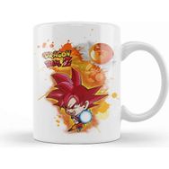 Baskı Dükkanı Dragon Ball Z Goku Porselen Beyaz Kupa Bardak