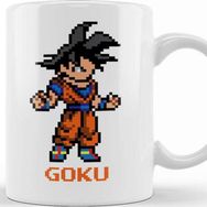 Baskı Dükkanı Dragon Ball Z Pixel Goku Kupa