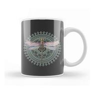 Baskı Dükkanı Dragonfly On Mandala Kupa