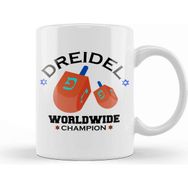 Baskı Dükkanı Dreidel Worldwide Champion Cute Hanukkah Kupa