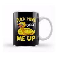 Baskı Dükkanı Duck Puns Quack Me Up! Adorable Duckling Pun Kupa