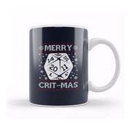 Baskı Dükkanı Dungeons and Dragons Merry Critmas Christmas Knit Pattern Kupa
