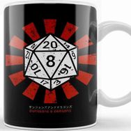 Baskı Dükkanı Dungeons and Dragons Retro Japanese Kupa
