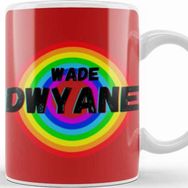 Baskı Dükkanı Dwyane Wade Basketball Gifts Vintage Retro Rainbow Quotes For Boys And Ddad Kupa Bardak