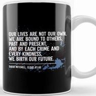 Baskı Dükkanı Dystopian Our Lives Are Not Our Own Quote Beyaz 330 ml Porselen Kupa Bardak