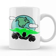 Baskı Dükkanı Earth Day 2021 Superearthman Earth Day Kupa Bardak