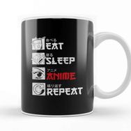 Baskı Dükkanı Eat Sleep Anime Repeat 02 Kupa Bardak