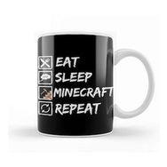 Baskı Dükkanı Eat Sleep Mine Repeat Minecraft Game Kupa Bardak