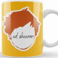 Baskı Dükkanı Ed Sheeran Art Logo Face Kupa Bardak