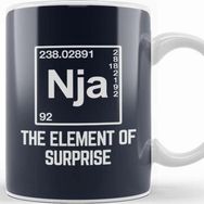 Baskı Dükkanı Element of Surprise The Ninja Kupa