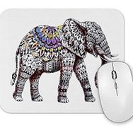 Baskı Dükkanı Elephant Color Mouse Pad