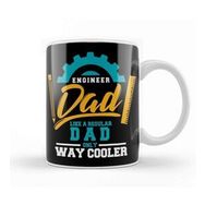 Baskı Dükkanı Engineer Dad Like A Regular Dad Only Way Cooler Porselen Beyaz Kupa Bardak