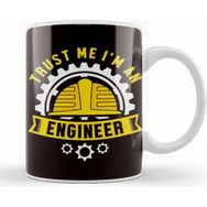 Baskı Dükkanı Engineer Mechanical Engineering Construction Machine Science Porselen Beyaz Kupa Bardak