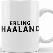 Baskı Dükkanı Erling Haaland Porselen Beyaz Kupa Bardak