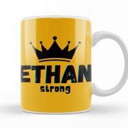 Baskı Dükkanı Ethan Name Personalized Custom Vintage Retro Rainbow Design Gift Baby Gift For Him Kupa