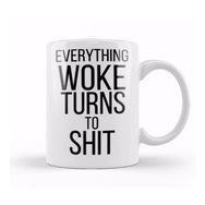 Baskı Dükkanı Everything Woke Turns To Shit Trump President Kupa