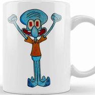 Baskı Dükkanı Excited Squidward Kupa