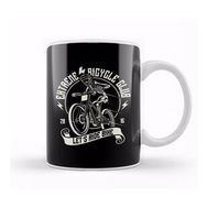 Baskı Dükkanı Extreme Bicycle Club Beyaz 330 ml Porselen Kupa Bardak