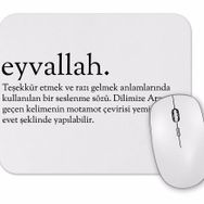 Baskı Dükkanı Eyvallah Kelime Mouse Pad