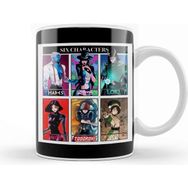 Baskı Dükkanı Fanart Six Characters Kupa