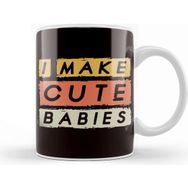 Baskı Dükkanı Father Make Cute Babies Dad Daddy Poppa Papa Stepdad Husband Kupa Bardak