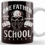 Baskı Dükkanı Father Skull Dad Daddy Papa Poppa Stepdad Husband Family Kupa Bardak