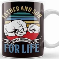 Baskı Dükkanı Father Son Papa Dad Daddy Husband Stepdad Father´s Day Kupa Bardak
